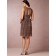 Laudable Lace A-line Brown Knee-length Empire Bridesmaid Dresses