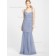 Elegant Floor-length Ruched Tulle Lilac Bridesmaid Dresses