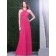 Celebrity Hot Pink Chiffon Floor-length Bridesmaid Dresses