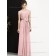 Multicolor Cheap Floor-length Sash Candy Pink Chiffon Bridesmaid Dresses