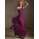 Cheap Fuchsia Draped Chiffon Floor-length Bridesmaid Dresses