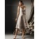 Fitted Short-length Champagne Bow Chiffon Bridesmaid Dresses