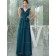 Beautiful Girls Ink blue Floor-length Bow Chiffon Bridesmaid Dresses