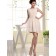 Cheap Girls Champagne Chiffon Short-length Belt Bridesmaid Dresses