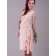 Budget Amazing Chiffon Short-length Hand Made Flower Pink Bridesmaid Dresses