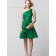 Cheap Stunning Green Short-length Chiffon Bridesmaid Dresses