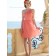 Beautiful Romantica Short-length Watermelon Chiffon Draped Bridesmaid Dresses