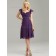 Elegant Chiffon Tiered Grape Short-length Bridesmaid Dresses