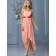 Cheap Best Chiffon Pink Draped Floor-length Bridesmaid Dresses