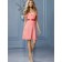 Designer Chiffon Short-length Pink Bridesmaid Dresses