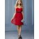 Fitted Celebrity Ruby Draped Short-length Chiffon Bridesmaid Dresses