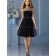 Vintage Romantica tulle Draped Black Short-length Bridesmaid Dresses