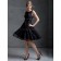 Elegant Short-length Black Lace Belt Bridesmaid Dresses