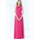 UK Best Floor-length Chiffon Hot Pink Bridesmaid Dresses