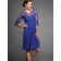 Vintage Stunning Chiffon Short-length Applique Royal Blue Bridesmaid Dresses