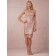 Fitted Applique Champagne Short-length Bridesmaid Dresses