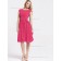 Beautiful Girls Chiffon Hot Pink Short-length Bow Bridesmaid Dresses