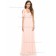 Beautiful Celebrity Pink Floor-length Chiffon Bridesmaid Dresses