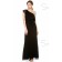 UK Stunning Black Chiffon Floor-length Bridesmaid Dresses