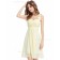 Budget Romantica Champagne Chiffon Sweetheart A-line Short-length Ruffles Hand Made Flower Empire Bridesmaid Dress