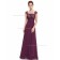Budget Stunning A-line Chiffon Lace Floor-length Bateau Bridesmaid Dress