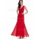 Online Red Mermaid Chiffon Beading Floor-length One Shoulder Bridesmaid Dress