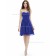 Designer Stunning Royal Blue A-line Chiffon Knee-length Sweetheart Bridesmaid Dress