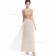 Multicolor Vintage Champagne A-line tulle Floor-length V-neck Bridesmaid Dress