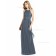 Elegant Bow Scoop silverstone A-line Lux Chiffon Floor-length Bridesmaid Dress