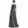 Cheap Stunning A-line floor-length Scoop Satin Gray Bridesmaid Dress