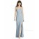 Cheap Amazing Column / Sheath Chiffon Floor-length Sweetheart mist Split Bridesmaid Dress