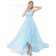 Fitted Discount Chiffon Empire Light Sky Blue Beading Sleeveless Floor-length A-line Sweetheart Bridesmaid Dress