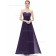 Vintage Stunning Floor-length Sweetheart A-line Chiffon Empire Beading Sleeveless Grape Bridesmaid Dress