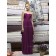 Chiffon Bateau Sheath Floor-length Sleeveless Natural Purple Zipper Bridesmaid Dress