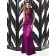 Satin One Shoulder Sheath Floor-length Sleeveless Natural Purple Zipper Bridesmaid Dress