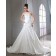 Sleeveless A-Line Sweetheart Ruffles / Beading / Applique Satin Chapel Ivory Lace Up Natural Wedding Dress