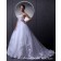 Sleeveless Organza Lace Up Ivory A-Line / Ball Gown Beading / Hand Made Flower / Applique Strapless Chapel Empire Wedding Dress