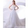 Appliques / Ruffles Zipper Ivory Empire A-Line Sweetheart Cathedral Satin / Organza Sleeveless Wedding Dress