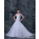 Beading / Appliques Sleeveless A-Line Tulle / Satin Court Natural Ivory V Neck Zipper Wedding Dress