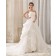 Empire Sweetheart Ivory Taffeta Ruffles / Hand Made Flower Zipper Sleeveless Court A-Line / Ball Gown Wedding Dress