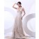 Satin Ivory Empire Zipper Court A-line Sleeveless Applique Halter Wedding Dress