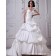 A-line Lace Up Sleeveless Appliques / Beading / Cascading-Ruffles Court Ivory Satin Natural Sweetheart Wedding Dress
