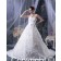 Hand Made Flower / Ruffles Ivory Satin / Taffeta A-line Empire Zipper Sleeveless Sweetheart Chapel Wedding Dress