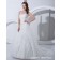 A-line Ivory Natural Satin / Organza Sweetheart / Halter Court Lace Up Applique Sleeveless Wedding Dress