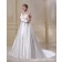 A-line / Plus Ivory Zipper Satin Size Empire V Neck Court Ruffles / Bow Sleeveless Wedding Dress