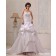 Sweetheart Lace / Cascading-Ruffles A-line Chapel Satin Ivory Sleeveless Natural Lace Up Wedding Dress