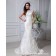 Empire Zipper Lace / Applique / Beading Sleeveless Ivory Chapel A-line Satin / Lace Jewel Wedding Dress