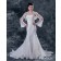 Sleeve Sweetheart Long Ivory Natural Satin A-line Chapel Beading / Applique Zipper Wedding Dress