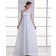 Ivory Zipper Chiffon One Shoulder Floor-length Empire Sleeveless Ruffles / Hand Made Flower A-line Wedding Dress