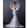 Satin / Lace Zipper Lace / Ruffles / Beading Sleeveless Court Ivory A-line Empire Straps Wedding Dress